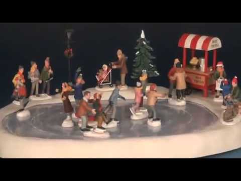 LEMAX Village Skating Pond with Sound, with 4.5V Adaptor #94048